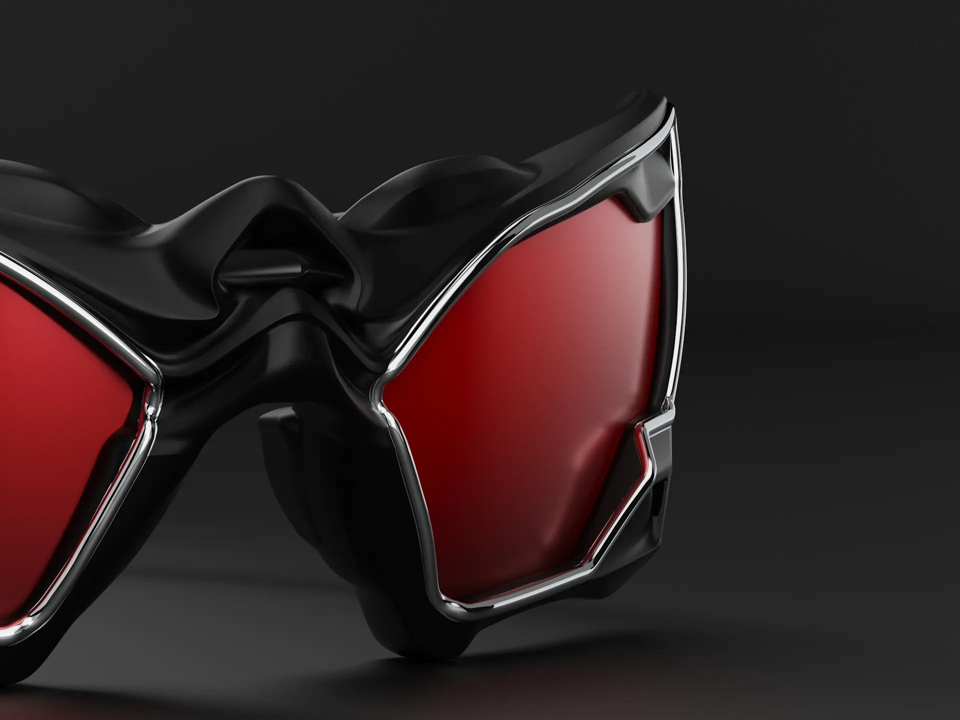 DuBeau Nemesis in Nero Vendetta with Rosso lenses