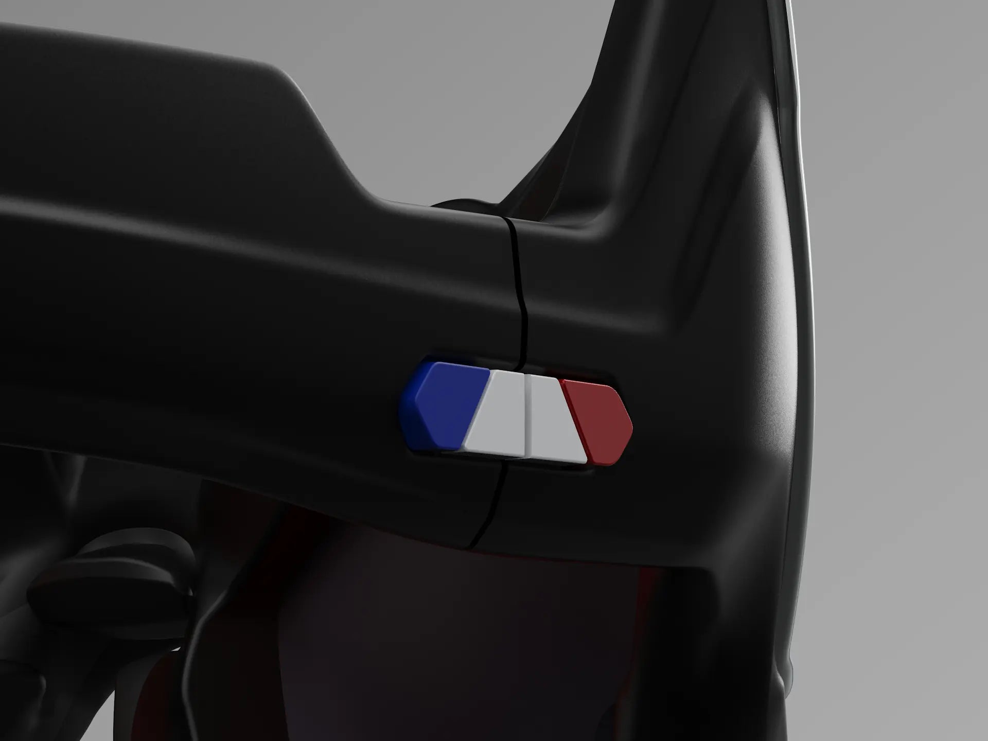 The French flag, stamped